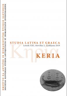 Naslovnica revije Keria: Studia Latina et Graeca
